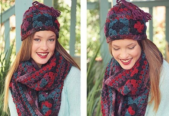 Вязание снуда крючком: весенний снуд в этностиле